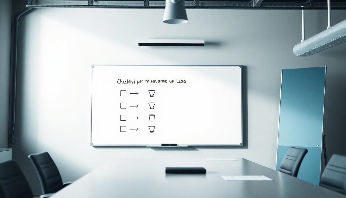 Checklist per definire e misurare un lead qualificato B2B